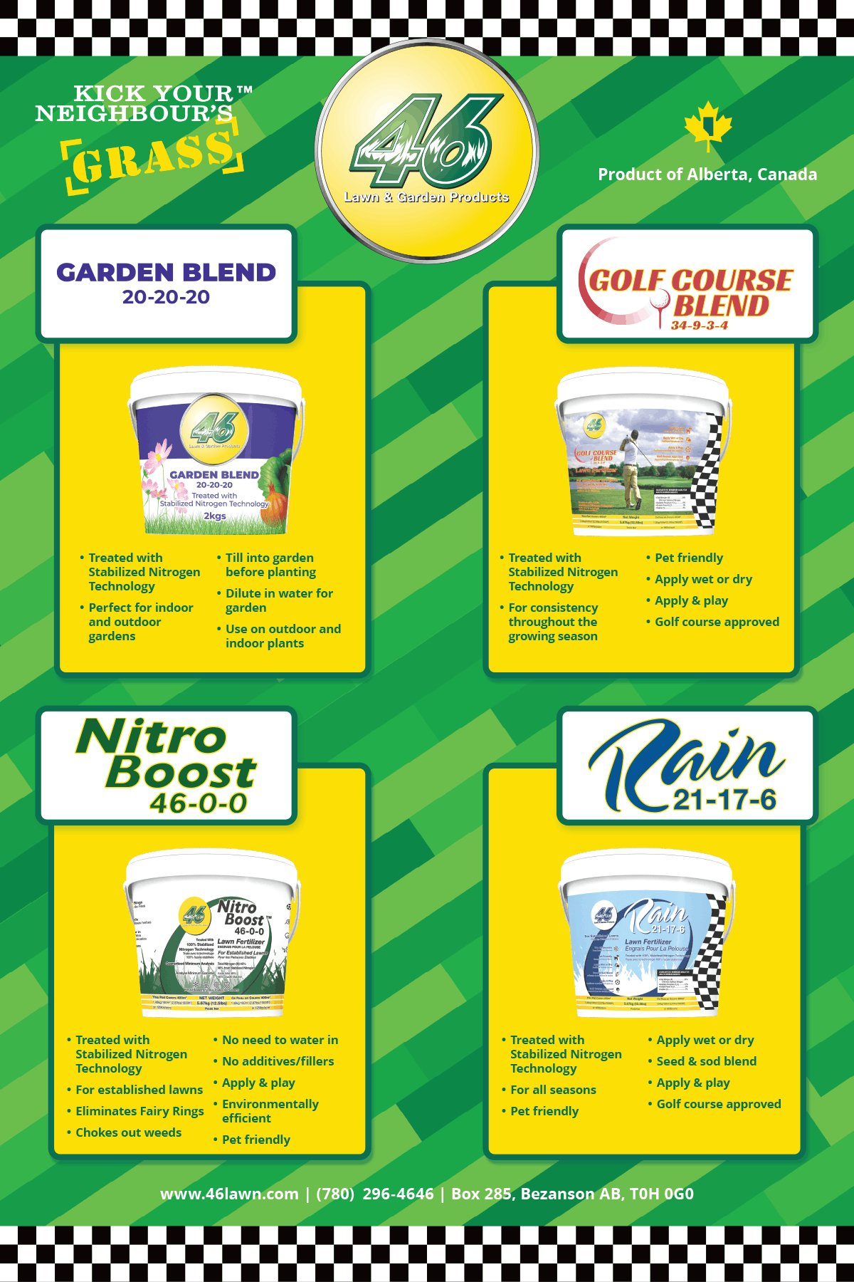 46 Lawn product showcase poster